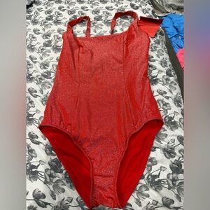 YITTY Red Shimmer One Piece Swimsuit